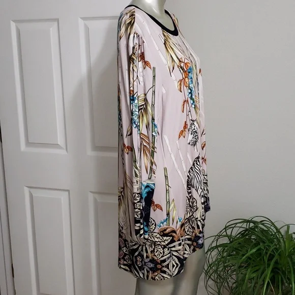 Johnny Was Multicolor Tunic with Zebra Print - Picture 5 of 8